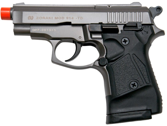 Zoraki Front Fire Fume Finish M914 Full Auto 9mm Blank Gun Machine Pistol