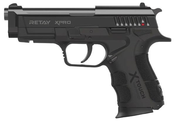 Retay XPRO Black Combo 9mm P.A.K front‑firing blank gun with 14+1 capacity