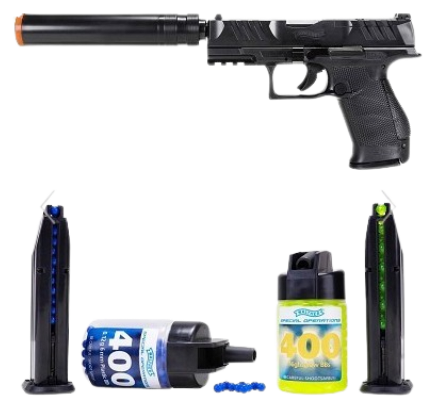 “Walther PDP Compact spring‑powered airsoft pistol kit – realistic training replica.”