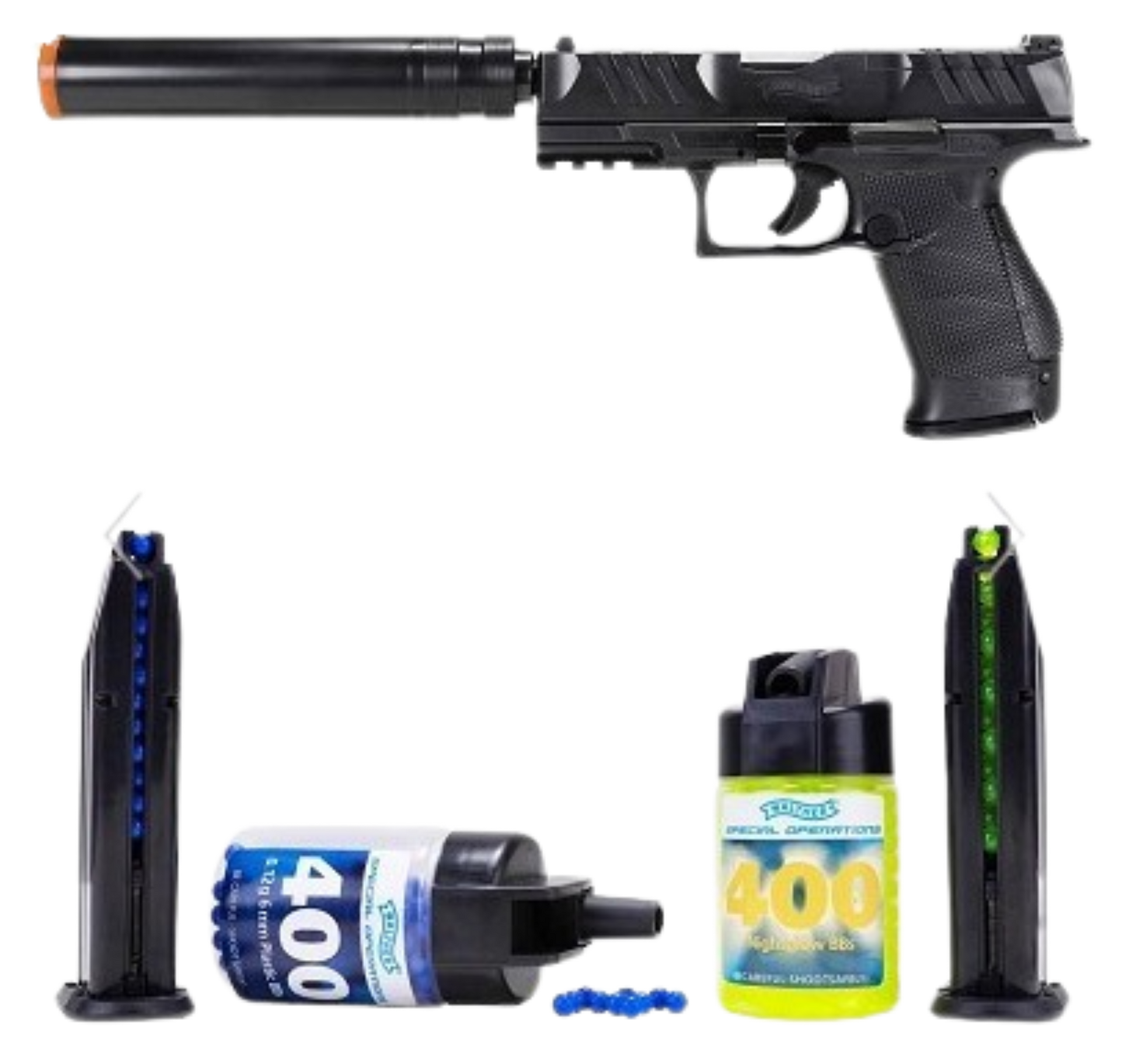 “Walther PDP Compact spring‑powered airsoft pistol kit – realistic training replica.”