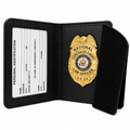 H.R. 218 Gold Badge For Retired Law Enforcement Officers with leather case