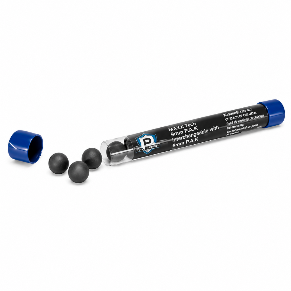 A black cylindrical tube of P.A.
