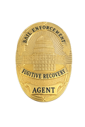 Bail Enforcement Fugitive Recovery Agent Badge Gold