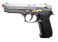 V92F Fume Finish with Gold Fittings - Front Firing Blank Gun